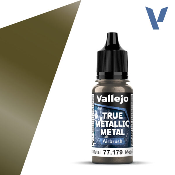 Vallejo: 77.179 - True Metallic Metal - Airbrush - Aged Metal (18 ml)