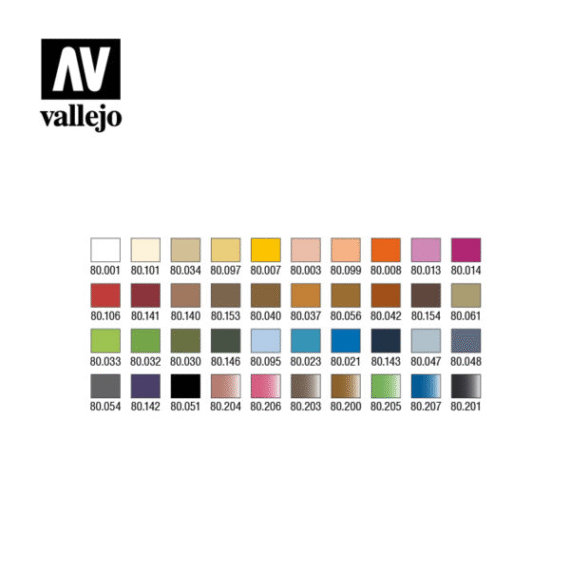 Vallejo: 80.260 - Wizkids - Basic Starter Case (40x8 ml)