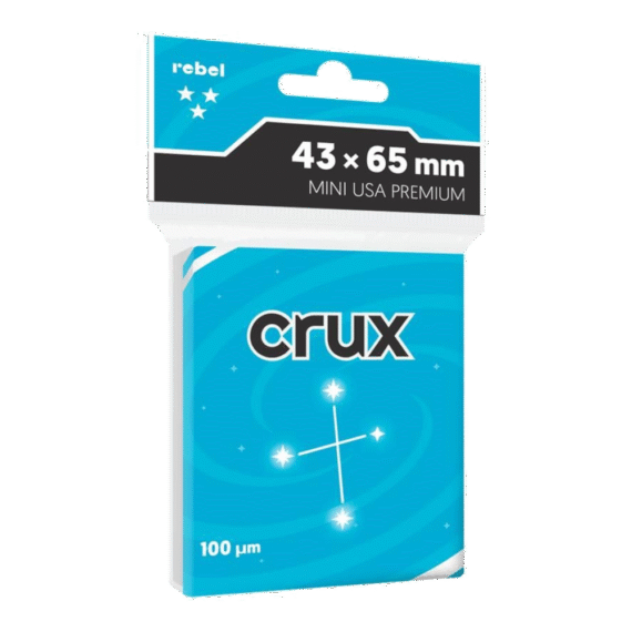 KOSZULKI NA KARTY REBEL CRUX PREMIUM 43x65mm 100 sztuk