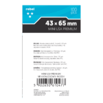 KOSZULKI NA KARTY REBEL CRUX PREMIUM 43x65mm 100 sztuk
