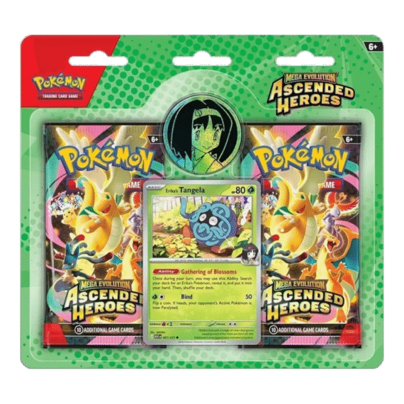 Pokémon TCG: Mega Evolution - Ascended Heroes - Trainer's 2-pack Blister - Erika's Tangela