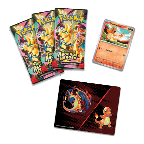 Pokémon TCG: Mega Evolution - Ascended Heroes - Tech Sticker Collection - Charmander/Mega Charizard Y