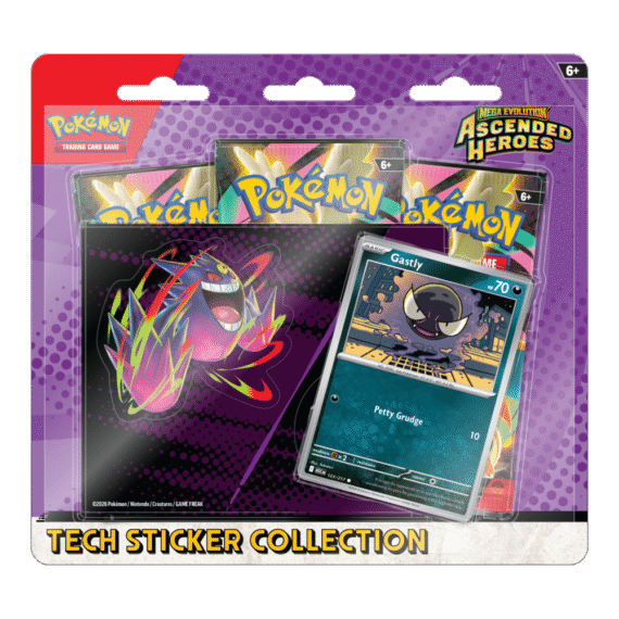 Pokémon TCG: Mega Evolution - Ascended Heroes - Tech Sticker Collection - Gastly/Mega Gengar