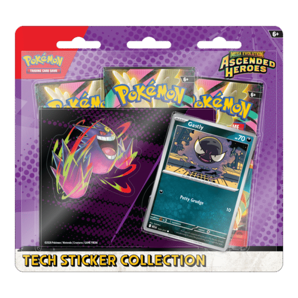 Pokémon TCG: Mega Evolution - Ascended Heroes - Tech Sticker Collection - Gastly/Mega Gengar