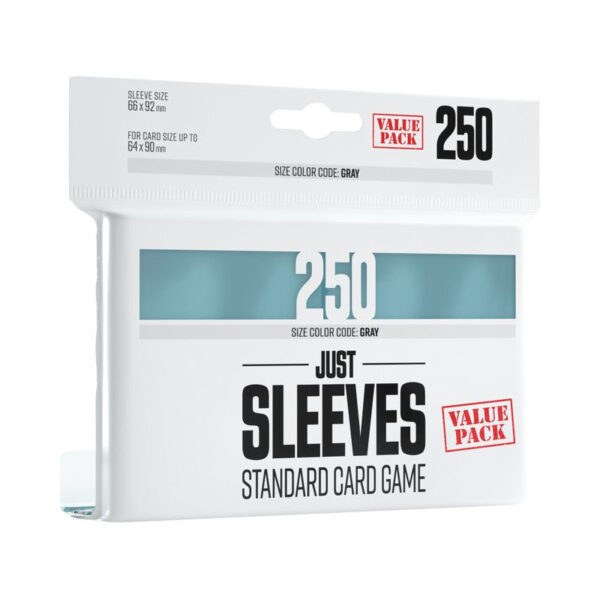 Gamegenic: Just Sleeves - Standard Card Game Sleeves (66x92 mm) - Value Pack, 250 sztuk